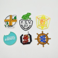 Custom Cool Moreel Designer Hoed Stof Geweven Volledig Geborduurd Logo Ijzer Op Borduurwerk Badges Patches Voor Jassen Hoeden Kleding