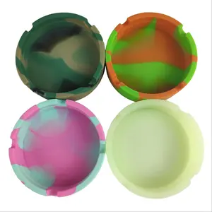 Luminous New Style Household Smoking Accessories Silicone Ashtrays