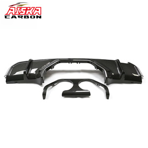 Diffuseur arrière en fibre de carbone sèche AISKA, sortie centrale, 2 pièces/ensemble, kit carrosserie automobile, séparateur de pare-chocs arrière pour BMW M3 M4 G82 G80 - Product Image 6