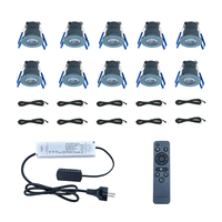 Lot de 10 spots encastrables minimalistes, CCT unique, étanches IP65, basse tension 12V pour pergola à lames et toit à lames