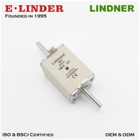 Fusible à double indicateur d'usine NT/NH1 16A-250A 690V classe gG-gL, haute capacité de coupure, fusible basse tension HRC E-LINDER/LINDNER