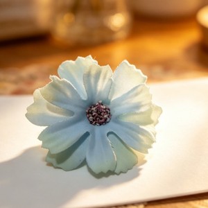 Fleurs artificielles en soie pour DIY, matériaux pour couronnes faites à la main, fleurs à six pétales, décorations de mariage, fleurs pour coiffes d'opéra - Product Image 4