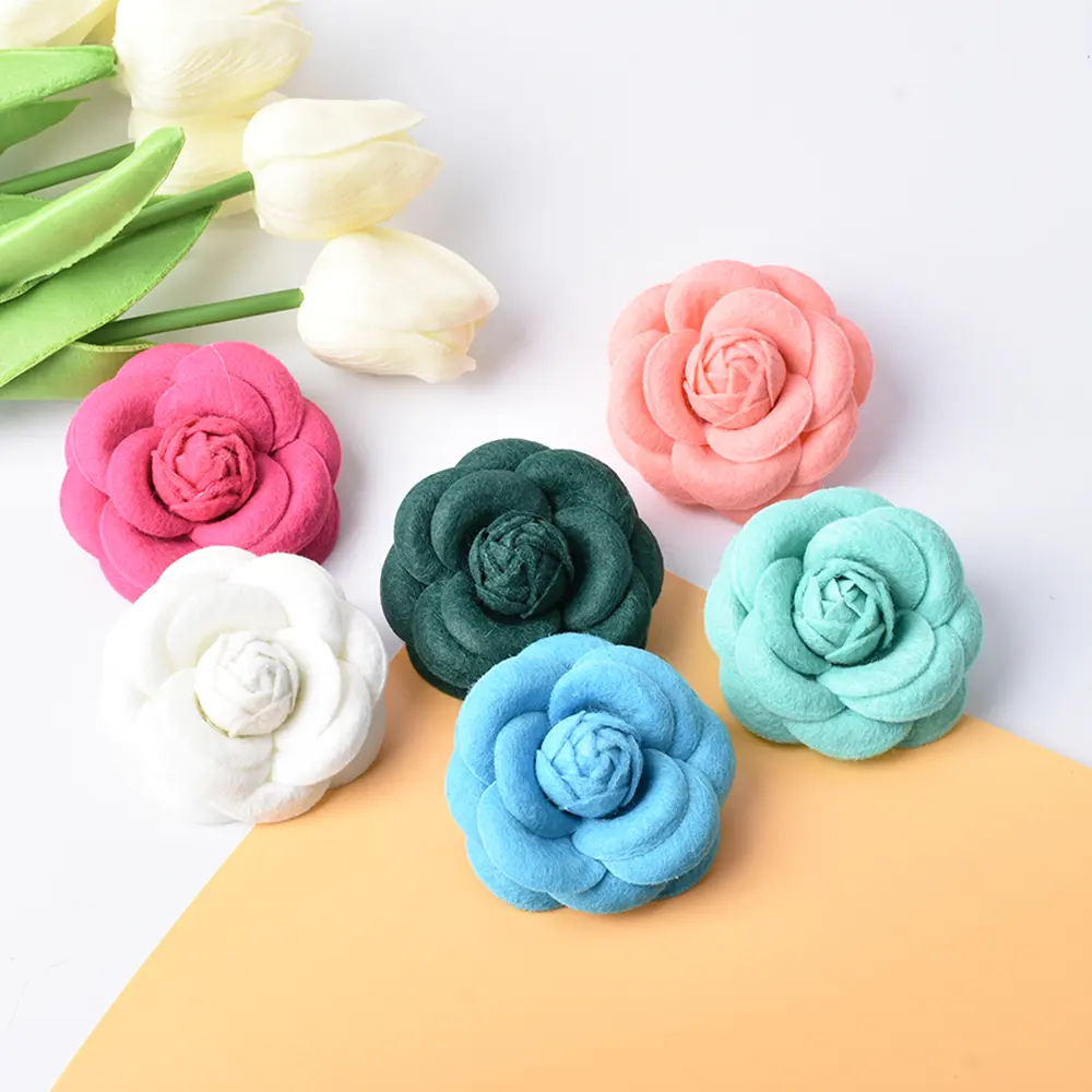 Hot Sales In Europe United States 6.5cm Handmade Wool Felt Fabric DIY Jewelry Findings Components Accessories