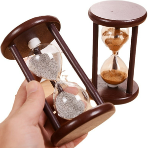Ev ve ofis için benzersiz Retro kum zamanlayıcı ahşap kum saati masa dekoru kum zamanlayıcı - Product Image 1