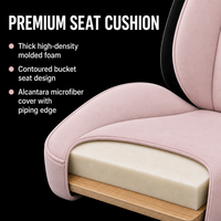Chaise de jeu pivotante inclinable ergonomique confortable de luxe avec hauteur réglable, revêtement en tissu, design européen, structure en acier
