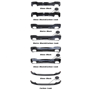 Diffuseur de pare-chocs arrière noir mat de Style Perofrmance, noir brillant avec tuyau de queue pour <span class=keywords><strong>BMW</strong></span> G30 530i 540i <span class=keywords><strong>M550i</strong></span> 2017-2020 - Product Image 2