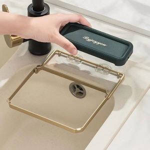 Steel Plastic <b>Kitchen</b> Sink Organizer Residue Filter Screen Holder Wall-Mounted Standing Type Functional Sustainable Design Boxed - Product Image 3