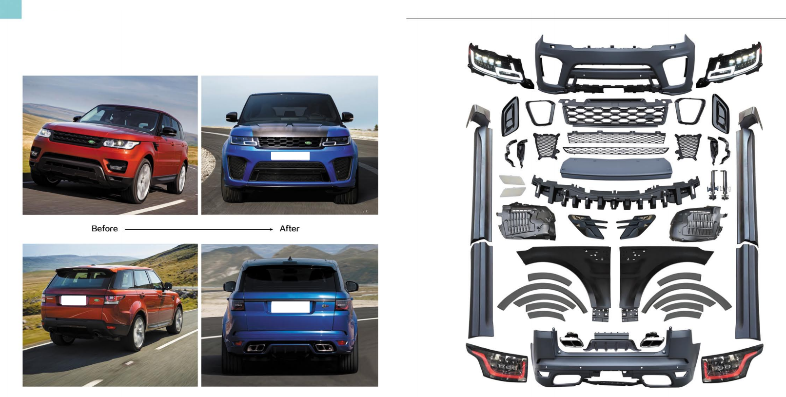 Kit carrosserie 14-17 Up 18-22 Svr