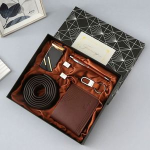 Luxury High Quality Mens <b>Gift</b> <b>Set</b> Wholesale Corporate Business Accessories Wallet Belt Watch Pen Keychain <b>Gift</b> Box Anniversary - Product Image 3