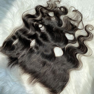 سعر الجملة إغلاق الشعر المنغولي أفضل جودة موجة الجسم 13x4 HD الدانتيل الأمامي مع خط الشعر م - Product Image 4