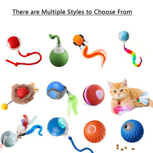 ADZIA - Juguete Interactivo Ecológico para Gatos, Pelota con Cola Reemplazable, Pelota Eléctrica Rodante Automática para Perros, Uso en Interiores, con Cuerda - Product Image 6