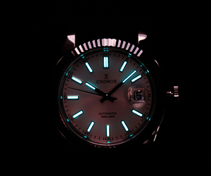 Reloj <span class=keywords><strong>Cronos</strong></span> L6046 de Alta Calidad para Hombre, Reloj Mecánico Automático de Lujo, 40 mm, Cristal de Zafiro, Acero Inoxidable, Reserva de Marcha - Product Image 6