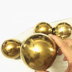 Küpeşte için uygun fiyat en kaliteli renkli içi boş paslanmaz çelik dekoratif küre topu - Product Image 3