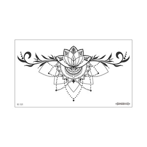 Tatuaje Temporal Impermeable para <span class=keywords><strong>Mujer</strong></span>, Diseño de Flor Grande <span class=keywords><strong>en</strong></span> el Pecho, Tatuajes Sensuales Debajo del Busto - Product Image 1