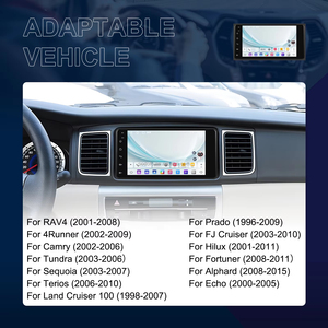 Radio para Auto Android Podofo de 7'' para Toyota Corolla/RAV4/Prado/4Runner/Camry/Hilux 2+64G con Carplay/Android Auto Inalámbrico, GPS/WiFi - Product Image 4