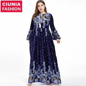 6245 # 패션 겸손한 세련된 세련된 벨벳 직물 온라인 모로코 이슬람 의류 이슬람 드레스 이슬람 abaya 플러스 사이즈 드레스