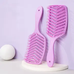 V-shaped Scalp Massage Curved Comb V-shaped Detangling Hair Brush