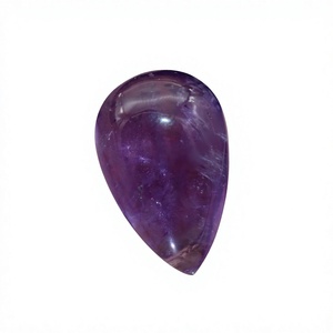 Ametiste violette 100 % naturelle de haute qualité, pierre précieuse en vrac, cabochon en forme de poire, tailles personnalisables, 15g, FAIJAN GEMS, tiers - Product Image 1