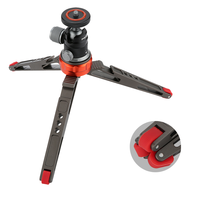 1/4 "vida Metal Mini Tripod masa masaüstü standı hafif kompakt kamera tripodu/telefon/Webcam/halka ışık