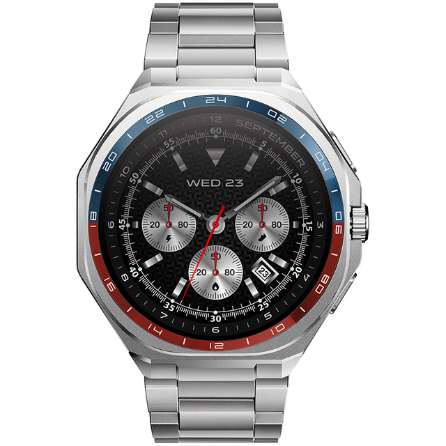 New Fashion Luxury BT Calling Men Metal Smartwatch Stainless Steel Round Display 1.43INCH Amoled Smart Watch IP68 Waterproof