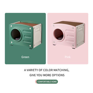 Letto per gatti di lusso di alta qualità comodo in <span class=keywords><strong>pile</strong></span> nido per animali domestici processo di soffiaggio lavabile <span class=keywords><strong>a</strong></span> forma di fotocamera rimovibile - Product Image 3