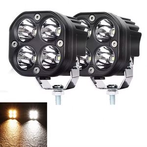 YHMOTO 3" <b>LED</b> Headlamp Scheinwerfer Lighting System DRL Fog <b>Light</b> Spotlight for Universal Off-road Motorcycle Modified <b>Work</b> Lamp - Product Image 5