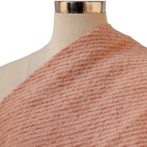 Nouveauté Mode Best-seller Style vintage Couleur rose clair Style contrasté Tissu bouclé 25% laine pour manteau d'hiver Automne Costume Robe - Product Image 6