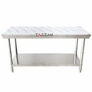 Stainless Steel Work Table Commercial Kitchen 0.7mm/0.8mm/1mm Thickness Stainless Steel Work Tables