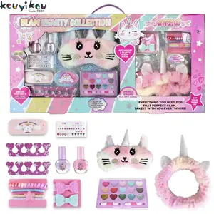 2024 New Arrival Jewelry Eye shadow Lipstick Brush Kid Girl make up kit Washable Make Up Set Luxury Gifts Toy For Girls 5+