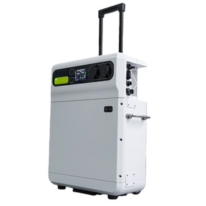 Estación de Energía <span class=keywords><strong>Solar</strong></span> Portátil de Onda Sinusoidal Pura de 3000W <span class=keywords><strong>con</strong></span> Clasificación IP54 y Linterna para Obras de Construcción - Product Image 4