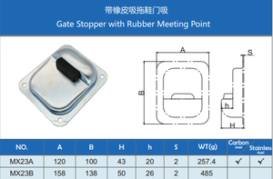 Charnière de sécurité décorative en acier inoxydable de style moderne pour <span class=keywords><strong>portail</strong></span> en bois et caoutchouc avec garantie de porte mécanique - Product Image 3