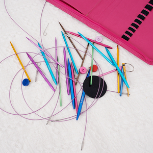 Một Bộ 9 Bộ kim tròn có thể tháo rời và kim tròn vuông alumina màu cho các công cụ dệt - Product Image 5