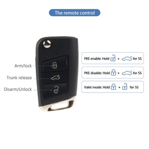 ชุดอุปกรณ์กุญแจอัจฉริยะ EasyGuard PKE สำหรับรถยนต์ VW ที่มีปุ่มสตาร์ทแบบกดจากโรงงาน ใช้ไฟ DC12V ระบบเข้าออกโดยไม่ใช้กุญแจ พร้อมโหมด Valet และตั้งค่าล็อค/ปลดล็อค - Product Image 2