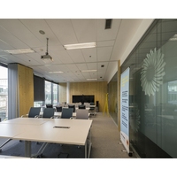 Cloisons de bureau pour intérieur temporaire acoustique insonorisé diviseur opérationnel cloison coulissante pliante système de mur mobile en bois