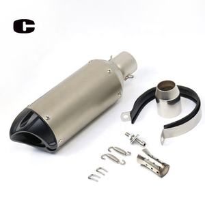 Nouveau <span class=keywords><strong>silencieux</strong></span> d'échappement en acier inoxydable pour moto CBR CB400 CB600 CBR600 CBR1000 990 DUKE ER6N ER6R YZF600 TTR - Product Image 4