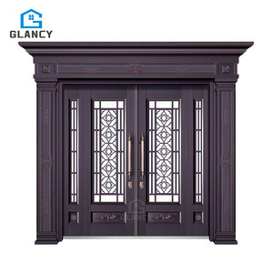 Porta d'Ingresso Principale in Acciaio di Sicurezza per Villa, Design di Lusso Francese, Personalizzabile, Vendita all'Ingrosso - Product Image 1