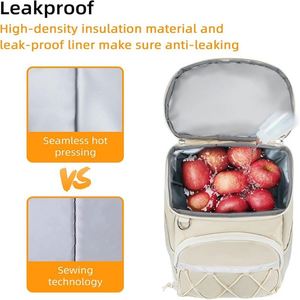 40 Liter Leak-proof Travel Beer Cold Thermal Bags Beach Summer Picnic Collapsible Custom Soft Cooler Insulated Bag - Product Image 6