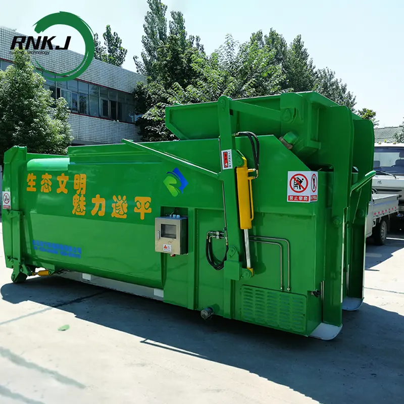 Compacteur de déchets commercial mobile personnalisé de marque RNKJ compacteur de déchets hermétique compacteur de déchets général automatique