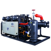 Système de réfrigération à faible bruit 70HP refroidisseur à eau refroidi à l'eau refroidisseur à vis refroidi à l'eau