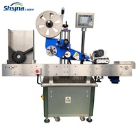 Machine d'étiquetage semi-automatique pour bouteilles rondes, pour flacons et pots cosmétiques