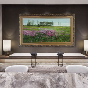 Peinture à l'huile peinte à la main de qualité musée sur toile <span class=keywords><strong>Art</strong></span> original pour salon sur le thème du paysage naturel - Product Image 5