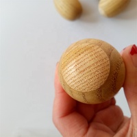 Vente chaude : EHN-46, shaker à œufs en bois couleur naturelle, maracas, instruments de musique jouets, instruments Orff