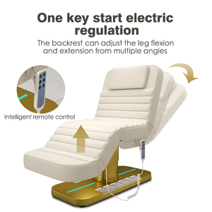 Ensemble <span class=keywords><strong>de</strong></span> meubles <span class=keywords><strong>de</strong></span> salon <span class=keywords><strong>de</strong></span> <span class=keywords><strong>beauté</strong></span> <span class=keywords><strong>de</strong></span> luxe, lit <span class=keywords><strong>de</strong></span> massage électrique en cuir PU à 4 moteurs - Product Image 3
