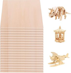 <strong>Thin</strong> 1/8\" Basswood Craft <strong>Wood</strong> Sheets Unfinished Plywood Laser <strong>Cutting</strong> DIY Painted Project <strong>Board</strong> 12\" X 12\" Craft Project <strong>Board</strong> - Product Image 1