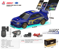 Coche de Control Remoto a Escala 1:43 con Giroscopio ESP, Tracción en las Cuatro Ruedas, Luces de 7 Colores, Alcance de 100m, Uso Interior/Exterior, Cargador