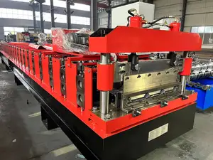High Speed Steel Roofing Sheet Tile Press Making Machine Single Layer Trapezoidal Profile Metal Roof Panel Roll Forming Machine