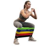 Pita Latihan TPE Ramah Kulit dengan 5 Tingkat Kekuatan Bertahap, Pita Loop Bebas Bau untuk Kulit Sensitif, Latihan Otot Glute