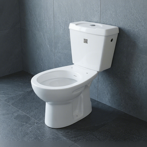 Inodoro de Dos Piezas de Cerámica Blanca con Certificación CUPC, Inodoro de Descarga por Arrastre, Montado en el Suelo, para Baño - Product Image 4