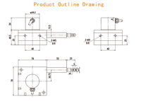 HY78S-3000mm dessiner capteur de déplacement linéaire fil codeur câble capteur de déplacement