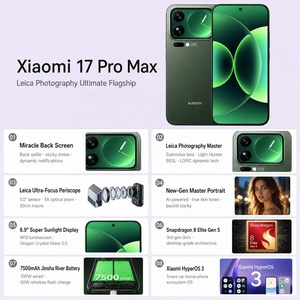 สมาร์ทโฟน Xiaomi 17 Pro Max รุ่นใหม่มาแรง รองรับ 5G ชิปประมวลผล Snapdragon 8 EliteGen5 |   แบตเตอรี่เสี่ยวหมี่ จินชา ริเวอร์ 7500mAh |   จอแสดงผลด้านหลังแบบไดนามิก - Product Image 2